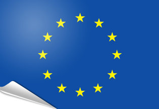 Drapeau adhésif Union Européenne