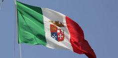 Drapeau italien Marine Militaire