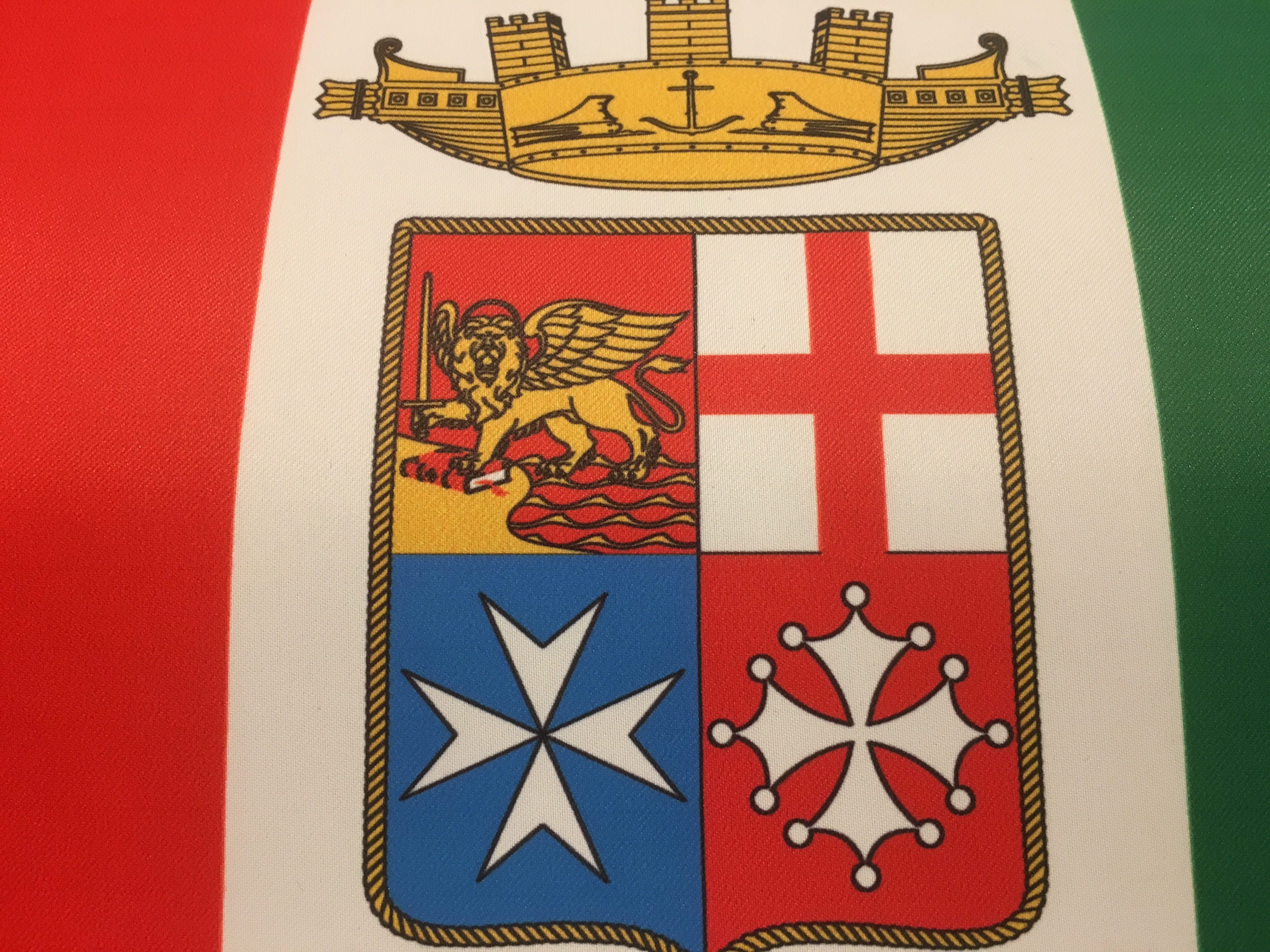 Drapeau Italien Pour Bateau – Maritime 100% Polyester – Double Couture – Anneaux Robustes – Nautique