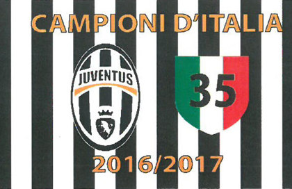 Drapeau Juventus Campione 2016/2017