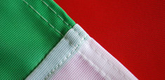 Couture renforcée périmetrale drapeau Italie