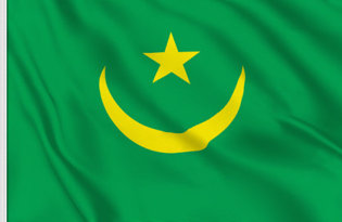 Drapeau de table Mauritanie Historique