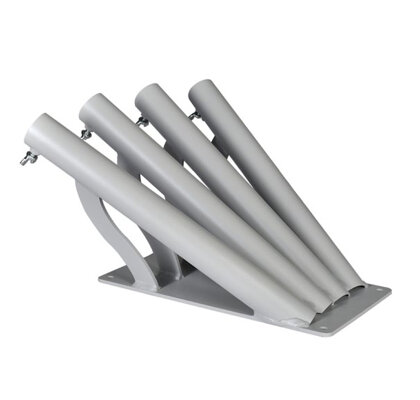 Support mural pour 4 hampes - diamètre 32 mm