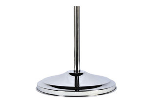 Base d'intérieur en laiton chromé pour 1 hampe