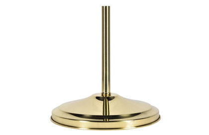 Base d'intérieur en laiton doré pour 1 hampe