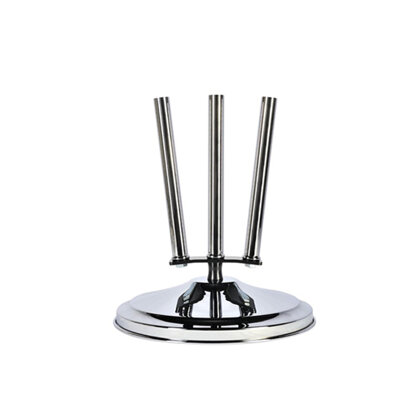 Base d'intérieur en laiton chromé pour 3 hampes