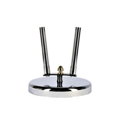 Base de support éco pour 2 hampes - diamètre 22 mm