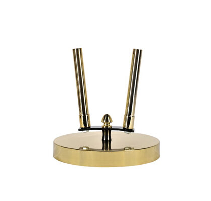 Base de support éco pour 2 hampes - diamètre 22 mm