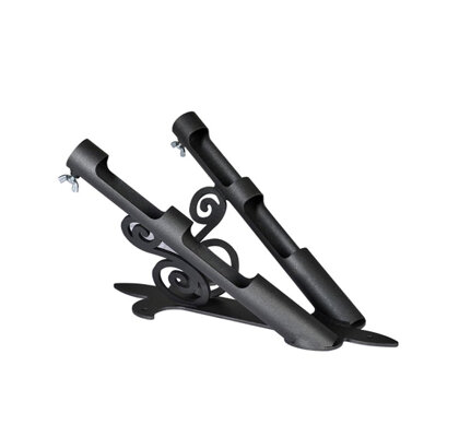 Support mural pour 2 hampes - diamètre 32 mm