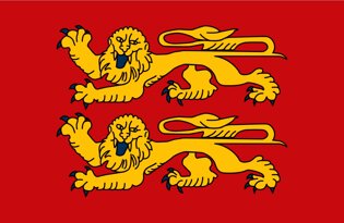Drapeau Normandie Croix De St Olaf 2 Lions - 150x90 Cm, Polyester, Fourreau Pour Hampe, AZ Flag