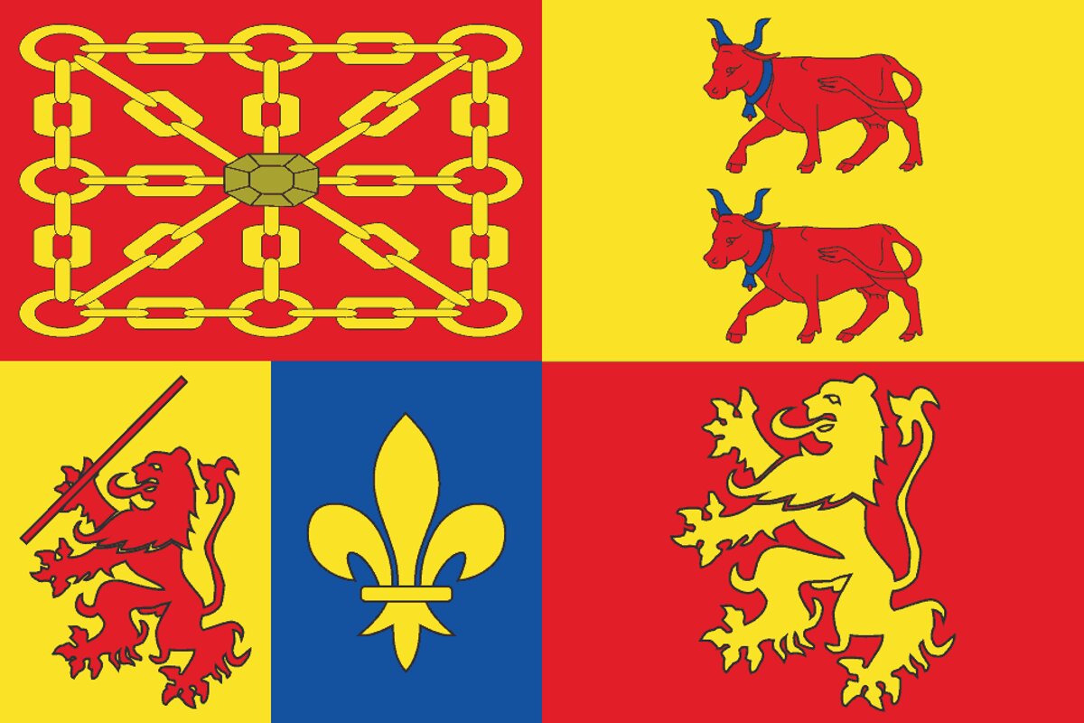 Sticker Autocollant Drapeau France Avec Carte Des Pyrénées-Atlantiques - Multicolore, Décoratif