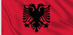 Drapeau albanais aux jeux olympiques