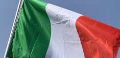 Bandiera Italiana a pennone