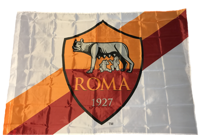 Drapeau AS Roma (fond blanc)