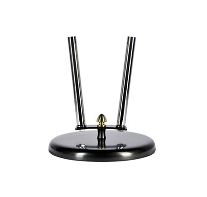 Base noire d'intérieur pour 2 hampes 